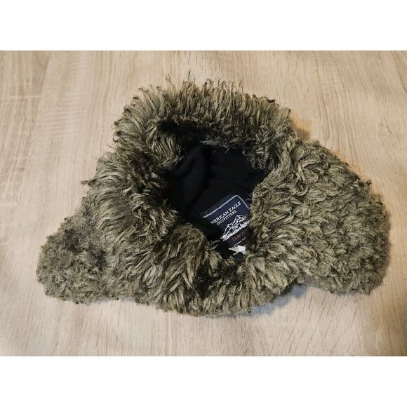 American Eagle Outfitters Trapper Hat Faux Fur Wool Blend Nordic One Size Adult - Picture 5 of 9